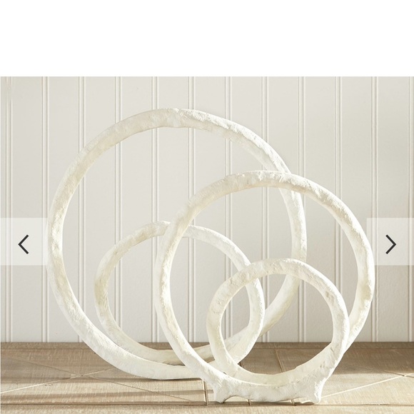 Pottery Barn Elisa Sculptures White set of 2 - Picture 3 of 7